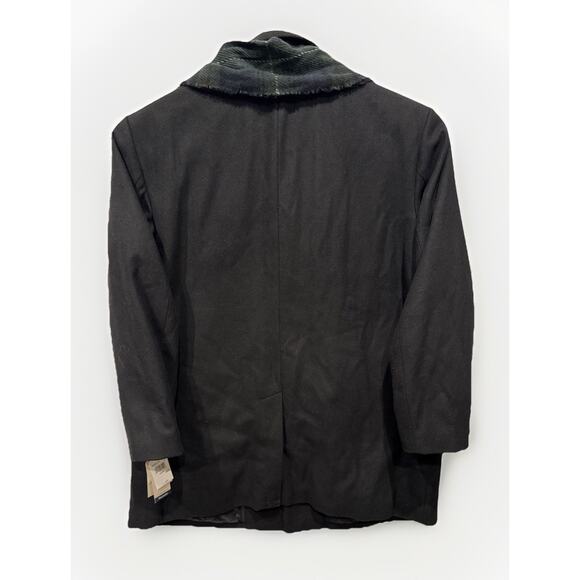 Dockers Black Wool Blend Pea Coat with Scarf Mens 3XLT NWT - Picture 6 of 7